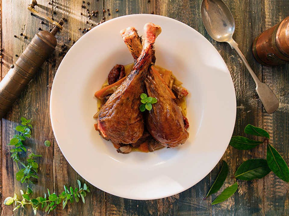 Turkey Braised in Red Wine